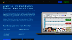 What Opentimeclock.com website looked like in 2022 (2 years ago)