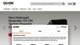 What Ox-on.com website looked like in 2022 (2 years ago)