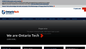 What Ontariotechu.ca website looked like in 2022 (2 years ago)