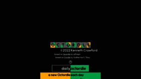 What Octordle.com website looked like in 2022 (2 years ago)