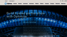 What Optimisemedia.com website looked like in 2022 (2 years ago)
