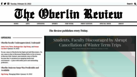 What Oberlinreview.org website looked like in 2022 (2 years ago)