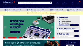 What Officeworks.com.au website looked like in 2022 (2 years ago)