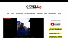 What Orwell.city website looked like in 2022 (2 years ago)