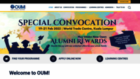 What Oum.edu.my website looked like in 2022 (2 years ago)