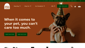 What Openfarmpet.com website looked like in 2022 (2 years ago)