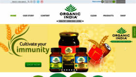 What Organicindia.com website looked like in 2022 (2 years ago)