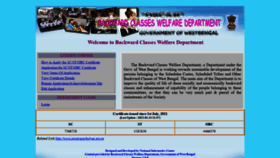 What Oldsite.castcertificatewb.gov.in website looked like in 2022 (2 years ago)