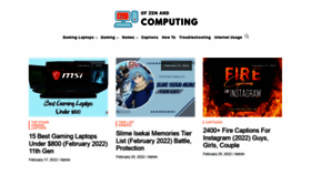What Ofzenandcomputing.com website looked like in 2022 (2 years ago)