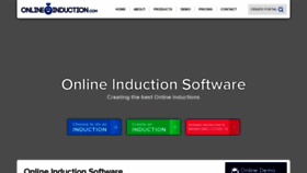 What Onlineinduction.com website looked like in 2022 (2 years ago)