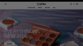 What Ofracosmetics.com website looked like in 2022 (2 years ago)