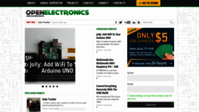 What Open-electronics.org website looked like in 2022 (2 years ago)
