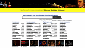 What Opera-arias.com website looked like in 2022 (2 years ago)