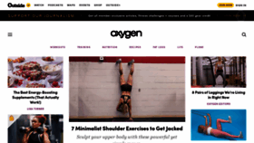 What Oxygenmag.com website looked like in 2022 (2 years ago)