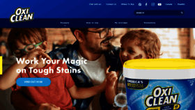 What Oxiclean.com website looked like in 2022 (2 years ago)