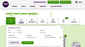 What Outsurance.co.za website looked like in 2022 (2 years ago)