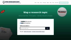 What Openknowledgemaps.org website looked like in 2022 (2 years ago)