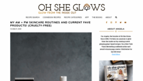 What Ohsheglows.com website looked like in 2022 (2 years ago)