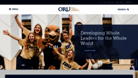 What Oru.edu website looked like in 2022 (2 years ago)