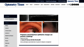 What Optometrytimes.com website looked like in 2022 (2 years ago)