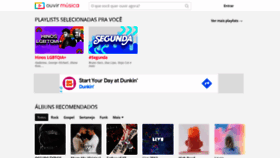 What Ouvirmusica.com.br website looked like in 2022 (3 years ago)