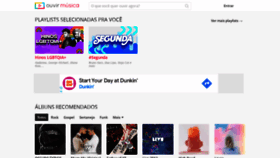 What Ouvirmusica.com.br website looked like in 2022 (2 years ago)