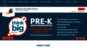 What Okcps.org website looked like in 2022 (2 years ago)