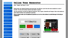 What Onlinetonegenerator.com website looked like in 2022 (2 years ago)