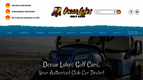 What Oceanlakesgolfcars.com website looked like in 2022 (2 years ago)