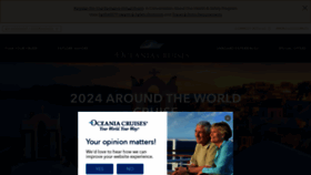 What Oceaniacruises.com website looked like in 2022 (2 years ago)
