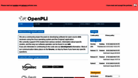 What Openpli.org website looked like in 2022 (2 years ago)