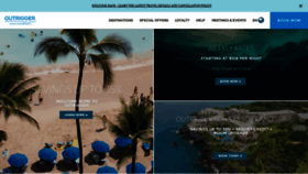 What Outrigger.com website looked like in 2022 (2 years ago)