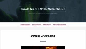 What Owarimanga.com website looked like in 2022 (2 years ago)