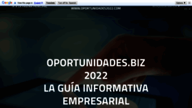What Oportunidades.app website looked like in 2022 (2 years ago)