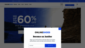 What Onlineshoes.com website looked like in 2022 (2 years ago)