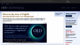What Oed.com website looked like in 2022 (2 years ago)