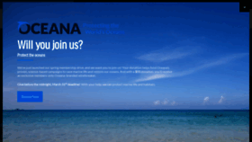 What Oceana.org website looked like in 2022 (2 years ago)