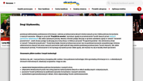 What Okazjum.pl website looked like in 2022 (2 years ago)
