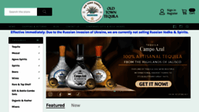 What Oldtowntequila.com website looked like in 2022 (3 years ago)