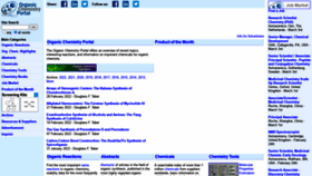 What Organic-chemistry.org website looked like in 2022 (2 years ago)