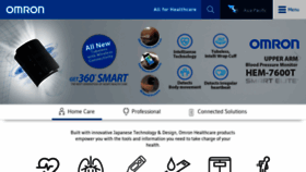 What Omronhealthcare-ap.com website looked like in 2022 (2 years ago)