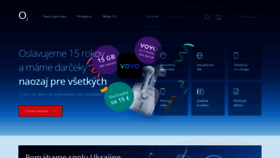 What O2.sk website looked like in 2022 (2 years ago)