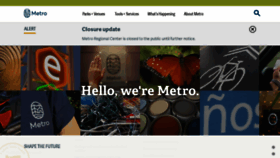 What Oregonmetro.gov website looked like in 2022 (2 years ago)