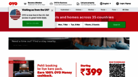 What Oyorooms.com website looked like in 2022 (2 years ago)