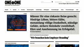 What Onetoone.de website looked like in 2022 (2 years ago)