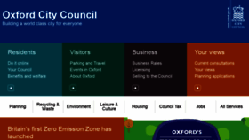 What Oxford.gov.uk website looked like in 2022 (2 years ago)