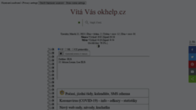 What Okhelp.cz website looked like in 2022 (2 years ago)
