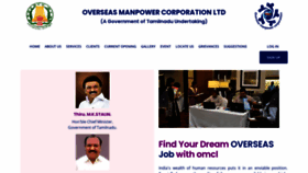 What Omcmanpower.com website looked like in 2022 (2 years ago)