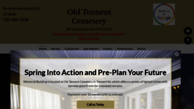 What Oldtennentcemetery.org website looked like in 2022 (2 years ago)