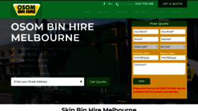 What Osomskipbinhire.com.au website looked like in 2022 (2 years ago)